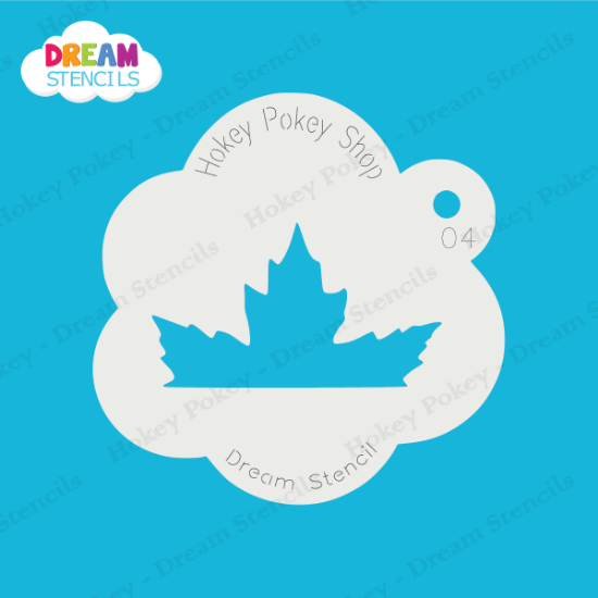 Picture of Canada Maple Leaf Edge - Mylar Stencil - 04