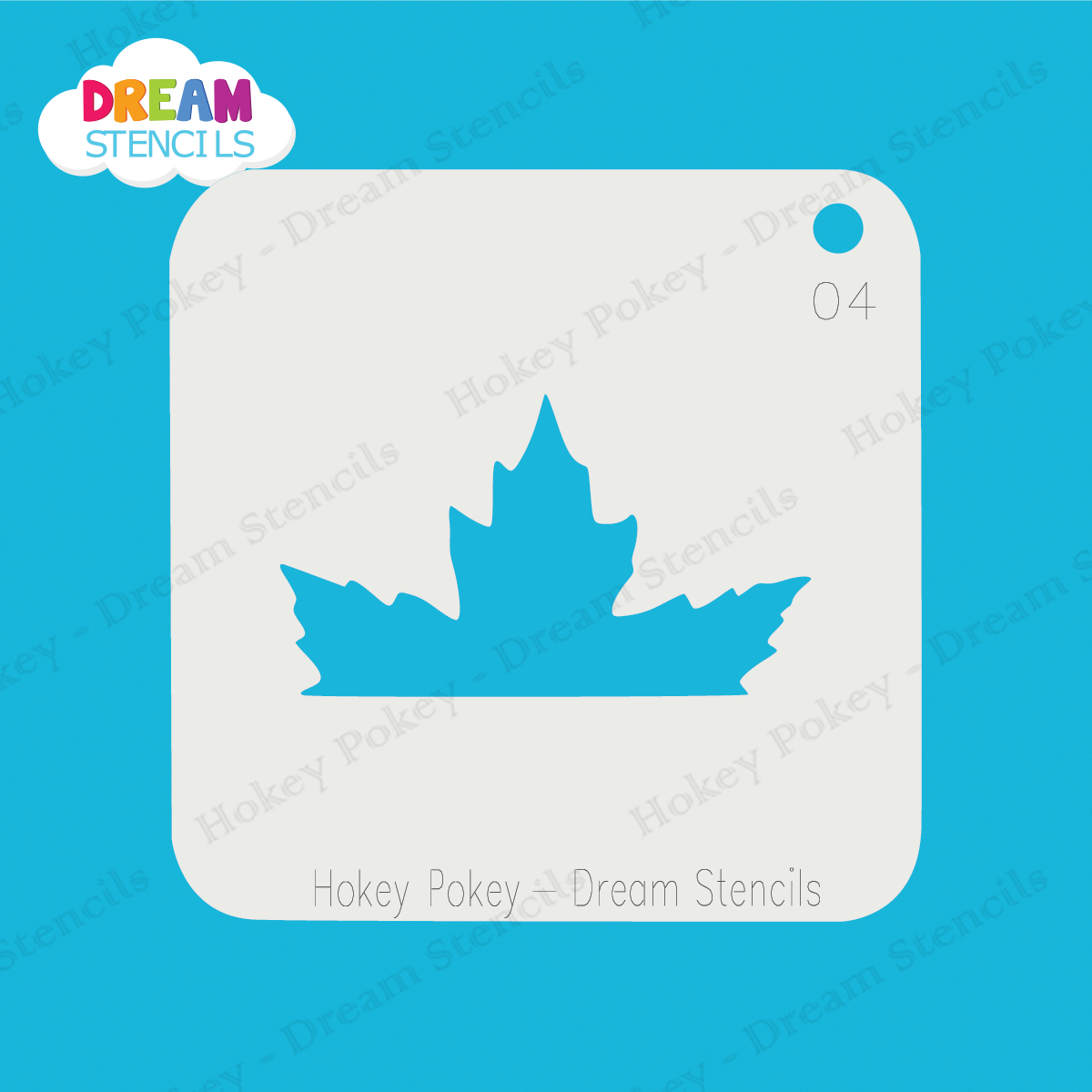 Picture of Canada Maple Leaf Edge - Mylar Stencil - 04