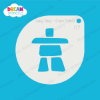 Picture of Inukshuk #1 - Mylar Stencil - 07