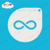 Picture of Infinity Symbol - Mylar Stencil - 10