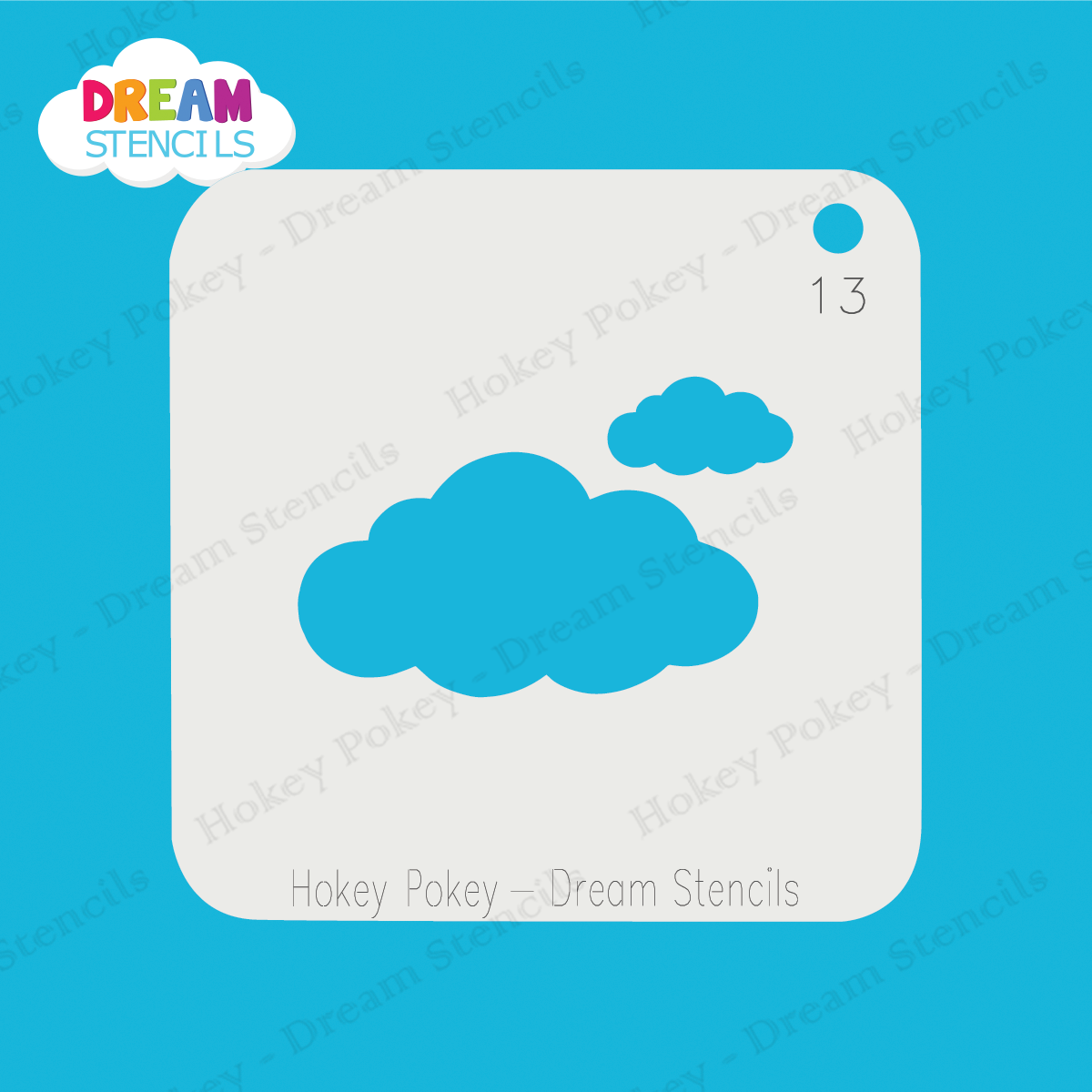 Picture of Clouds - Mylar Stencil - 13