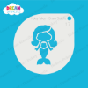 Picture of Baby Mermaid - Mylar Stencil - 17