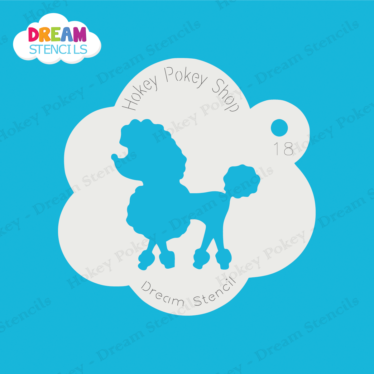 Picture of Poodle - Mylar Stencil - 18