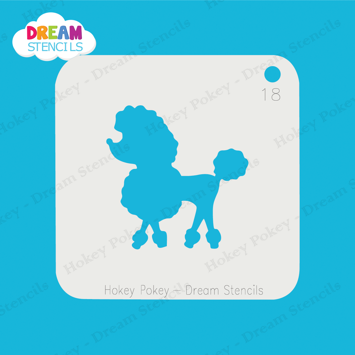 Picture of Poodle - Mylar Stencil - 18