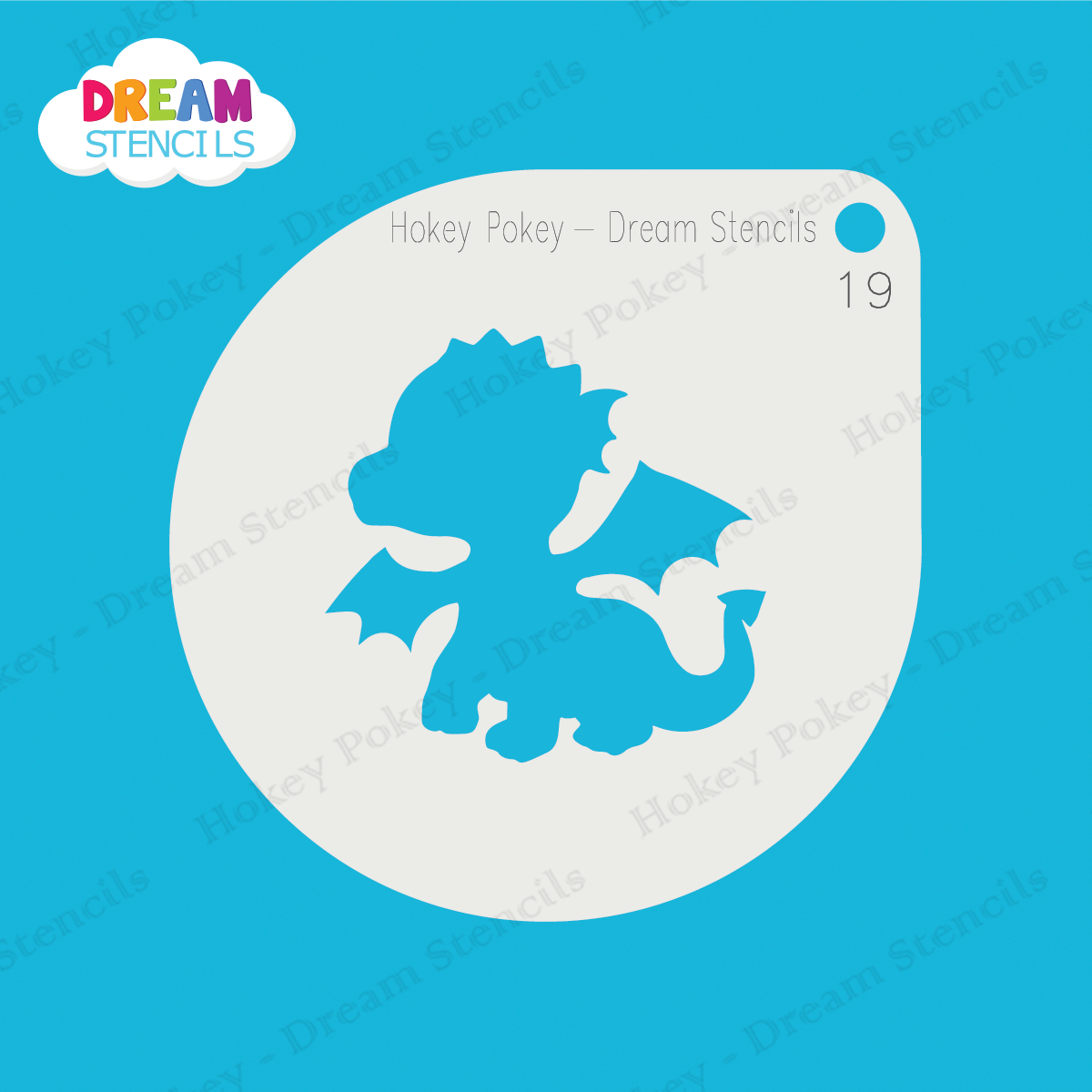 Picture of Baby Dragon - Mylar Stencil - 19