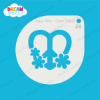 Picture of Heart Peace Sign - Mylar Stencil - 26