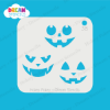 Picture of Pumpkin Faces - Mylar Stencil - 38