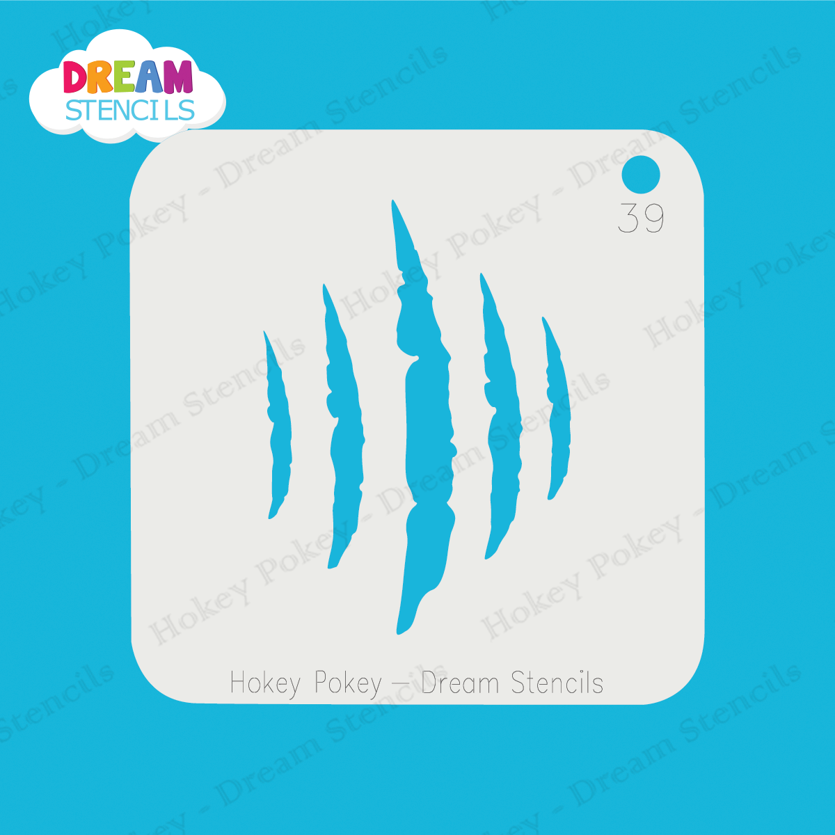Picture of Scratch Marks - Mylar Stencil - 39