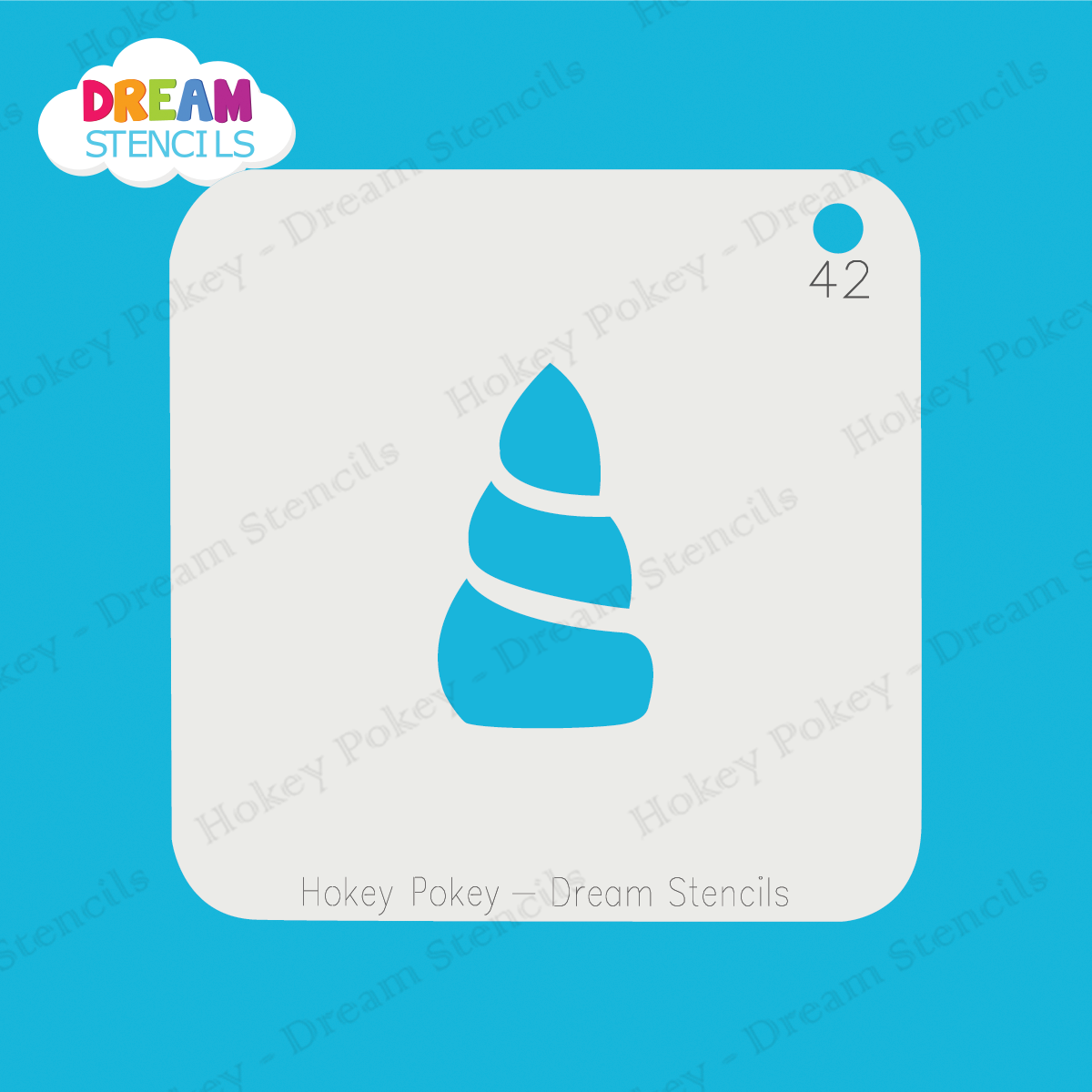 Picture of Baby Unicorn Horn - Mylar Stencil - 42