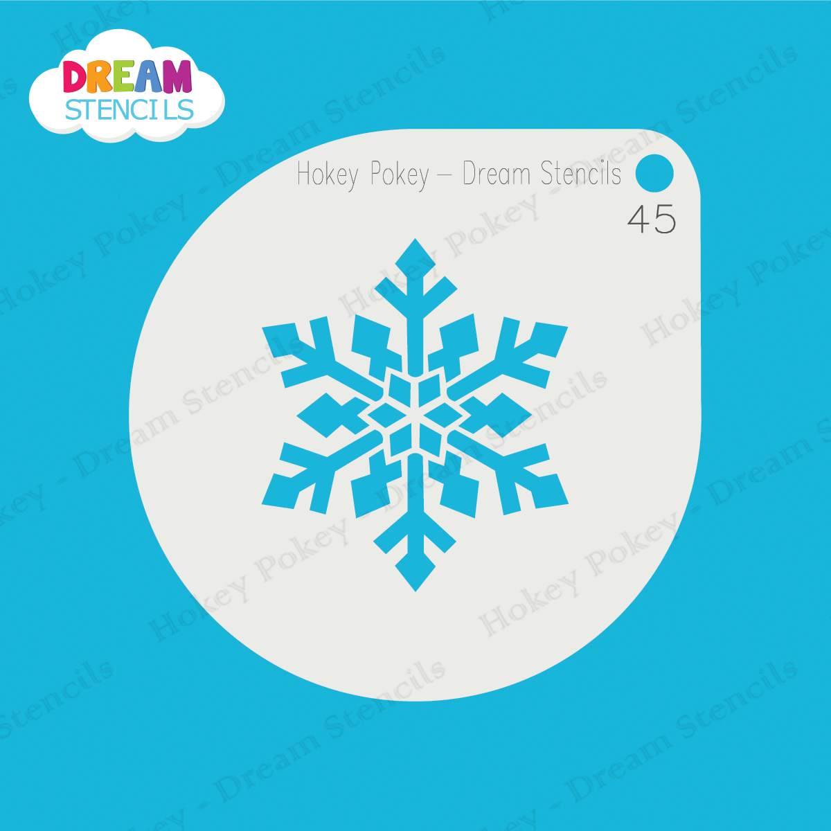 Picture of Frozen Snowflake - Mylar Stencil - 45