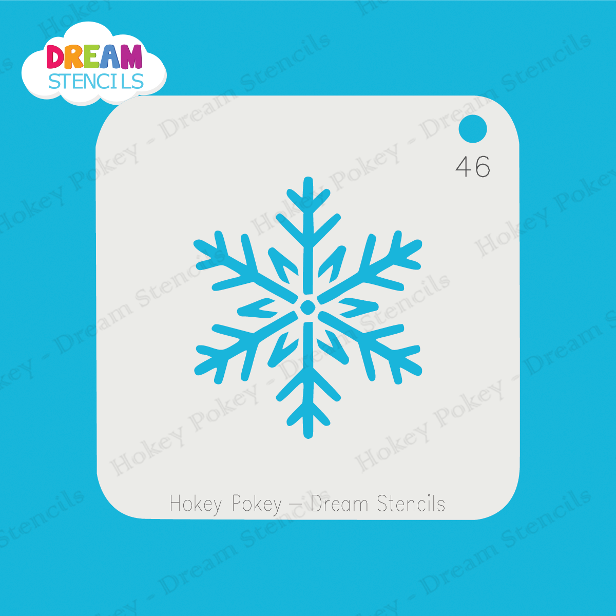 Picture of Sparkly Snowflake - Mylar Stencil - 46