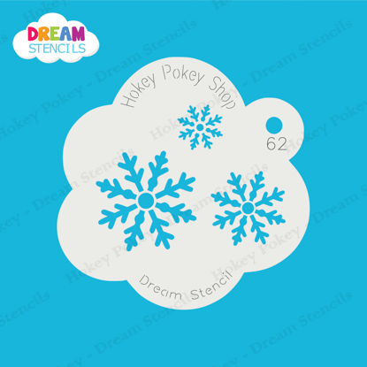 Picture of Snowflake Cluster - Mylar Stencil - 62