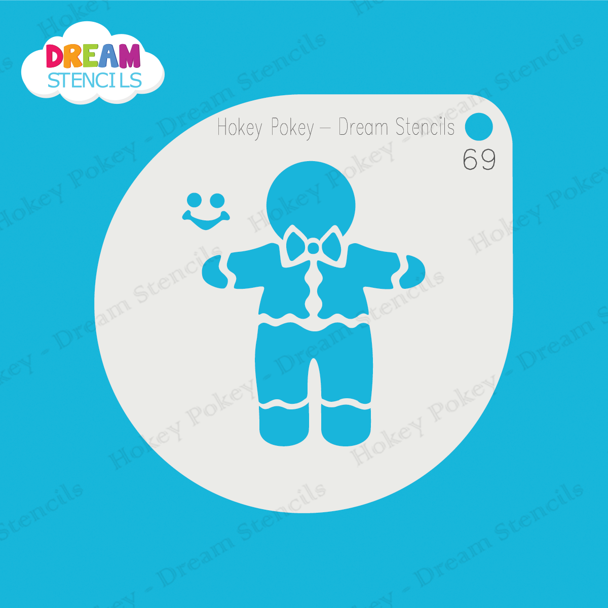 Picture of Gingerbread Man - Mylar Stencil - 69