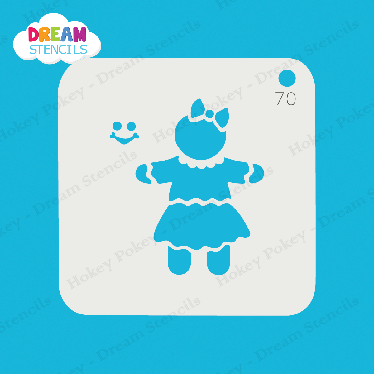 Picture of Gingerbread Girl- Mylar Stencil - 70
