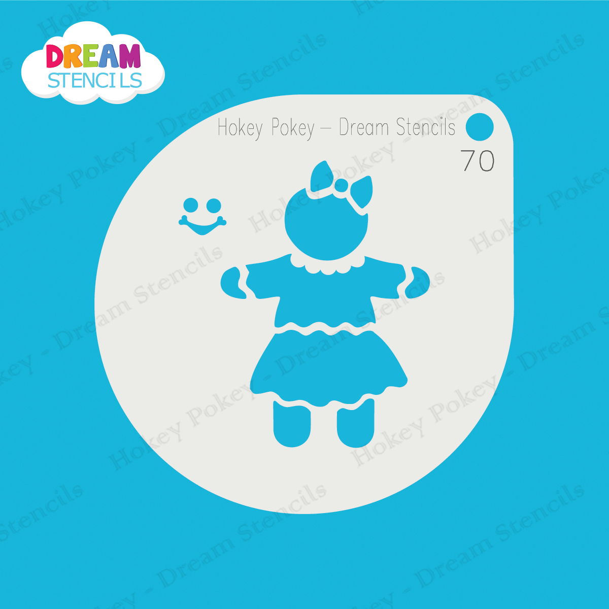 Picture of Gingerbread Girl- Mylar Stencil - 70