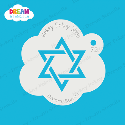 Picture of Star of David - Mylar Stencil - 72