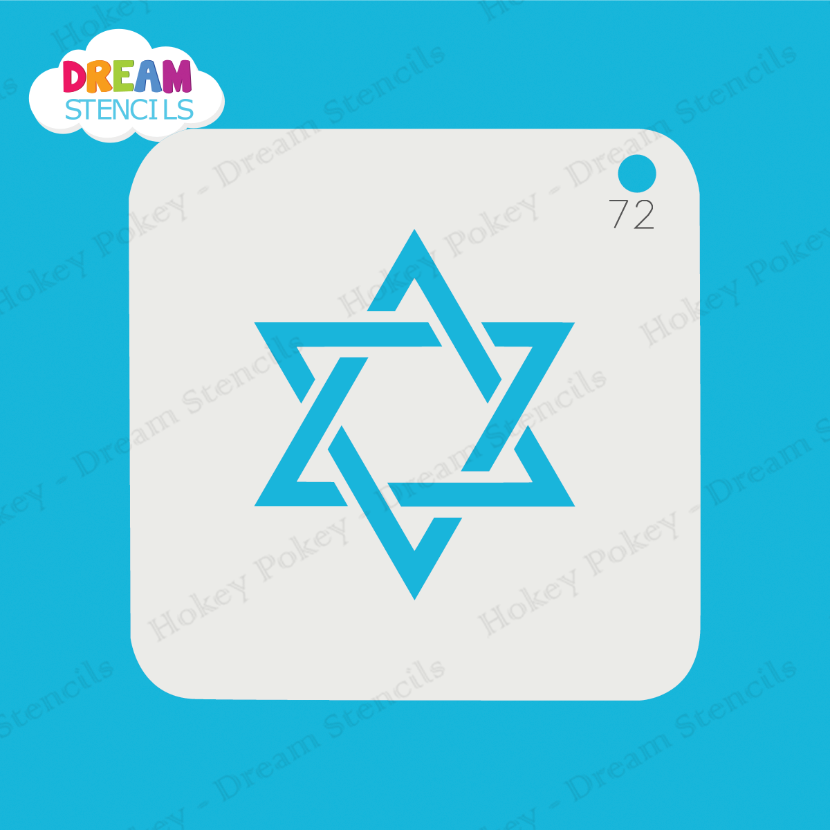 Picture of Star of David - Mylar Stencil - 72