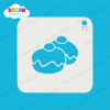 Picture of Double Sufganiyot Doughnut - Mylar Stencil - 73