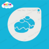 Picture of Double Sufganiyot Doughnut - Mylar Stencil - 73