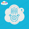 Picture of Hamsa Hand Flower - Mylar Stencil - 78
