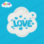 Picture of Love Word with Hearts - Mylar Stencil - 80