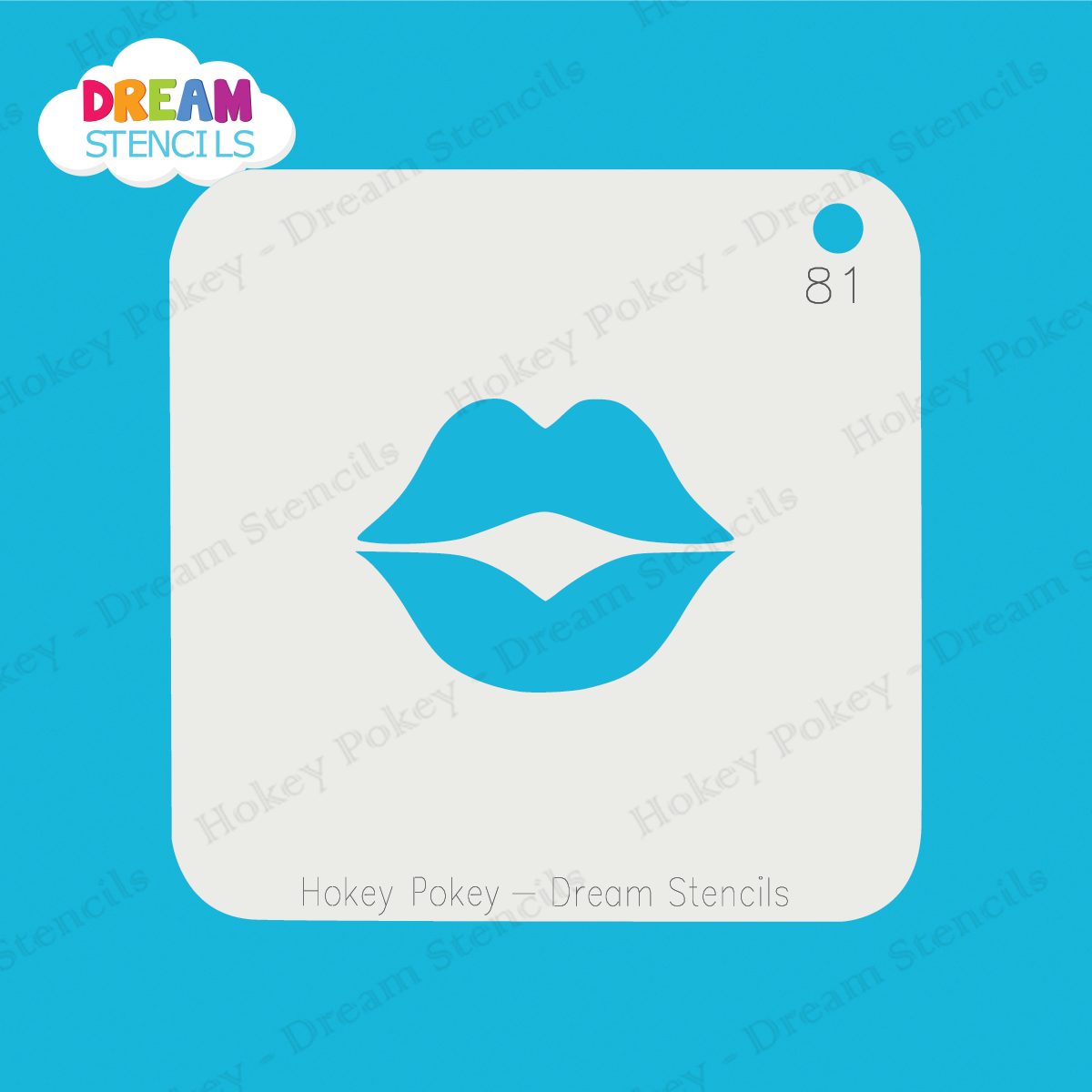Picture of Lips - Mylar Stencil - 81