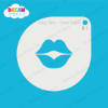 Picture of Lips - Mylar Stencil - 81