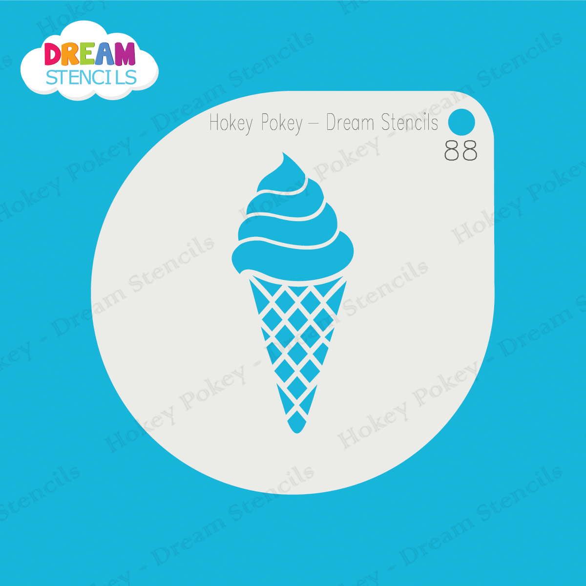 Picture of Ice Cream - Mylar Stencil - 88
