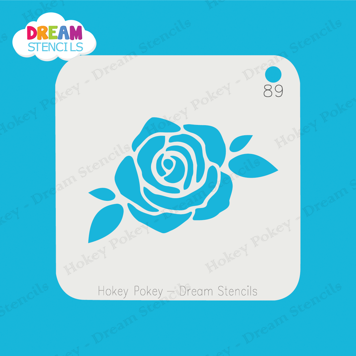 Picture of Blooming Rose - Mylar Stencil - 89