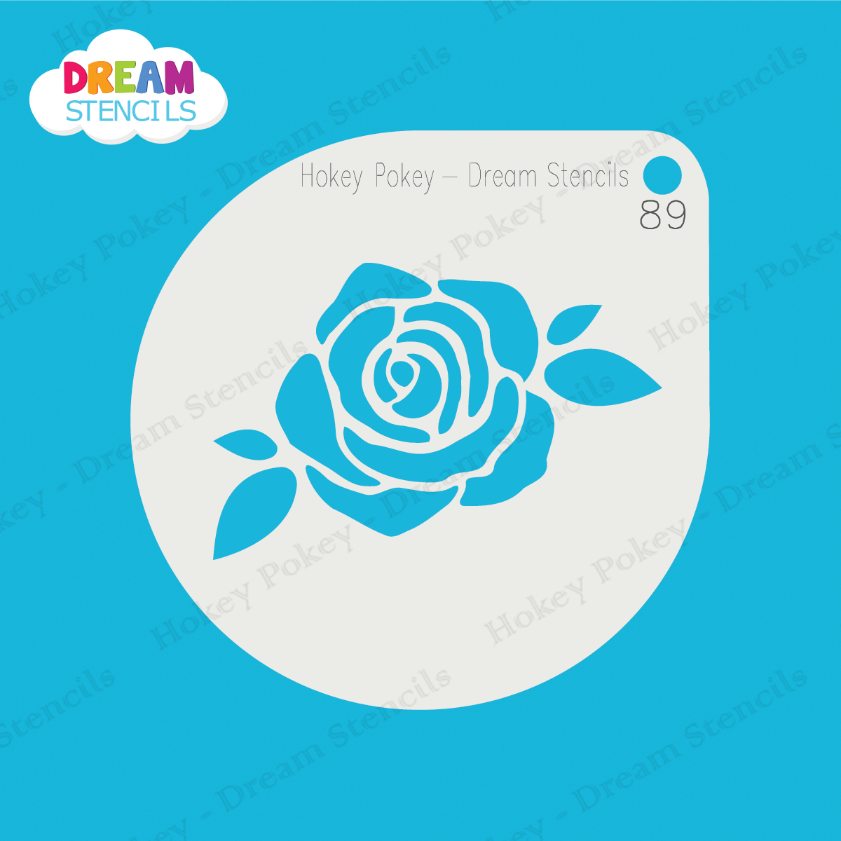 Picture of Blooming Rose - Mylar Stencil - 89