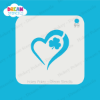 Picture of Heart Shamrock - Mylar Stencil - 99