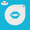 Picture of Kissing Lips - Mylar Stencil - 104