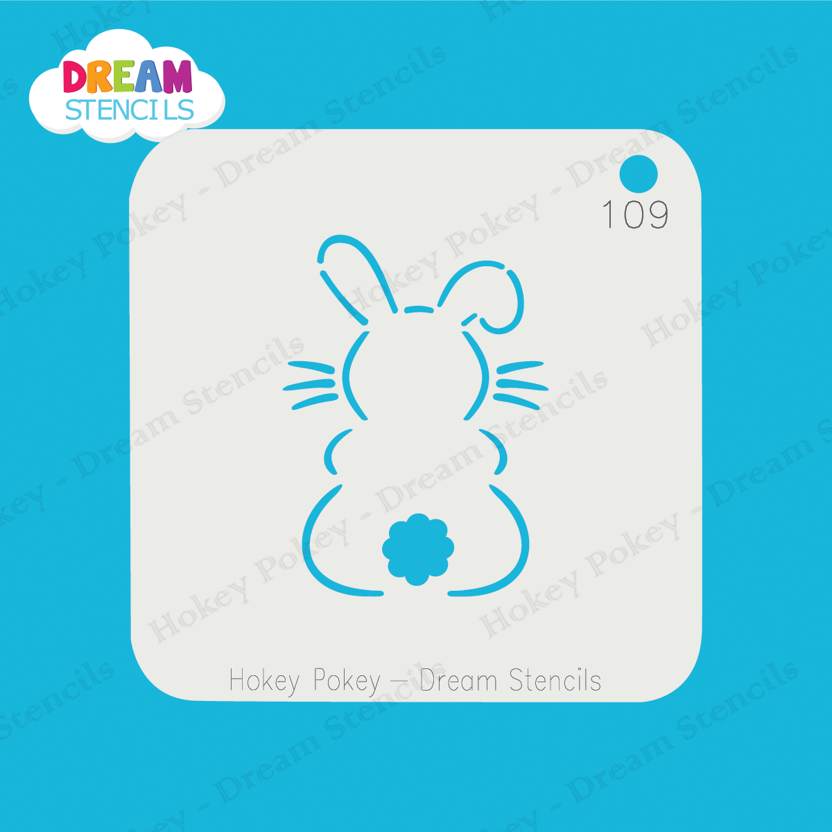 Picture of Sitting Easter Bunny - Mylar Stencil - 109