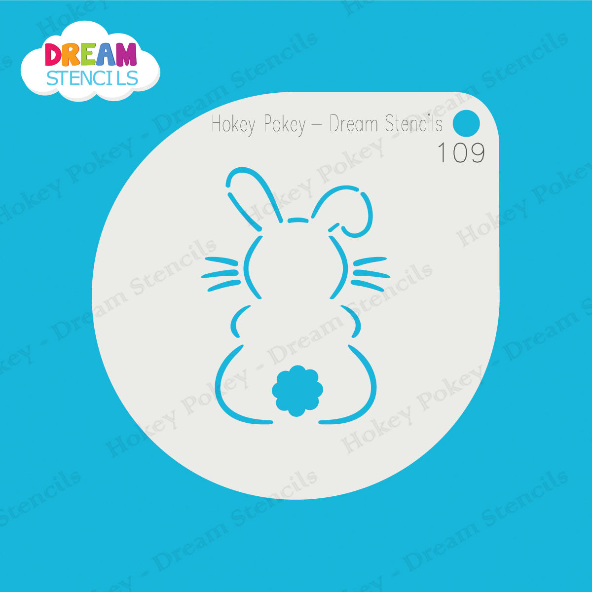 Picture of Sitting Easter Bunny - Mylar Stencil - 109