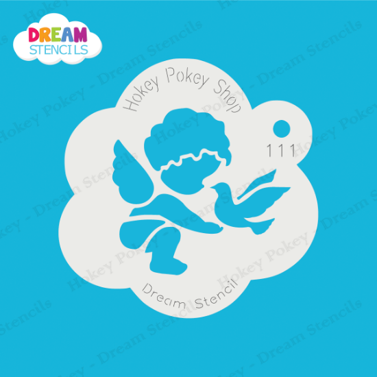 Picture of Cupid and Dove - Mylar Stencil - 111