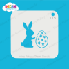 Picture of Easter Bunny with Egg - Mylar Stencil - 115