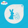 Picture of Easter Bunny with Egg - Mylar Stencil - 115