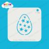 Picture of Easter Egg with Stars - Mylar Stencil - 116