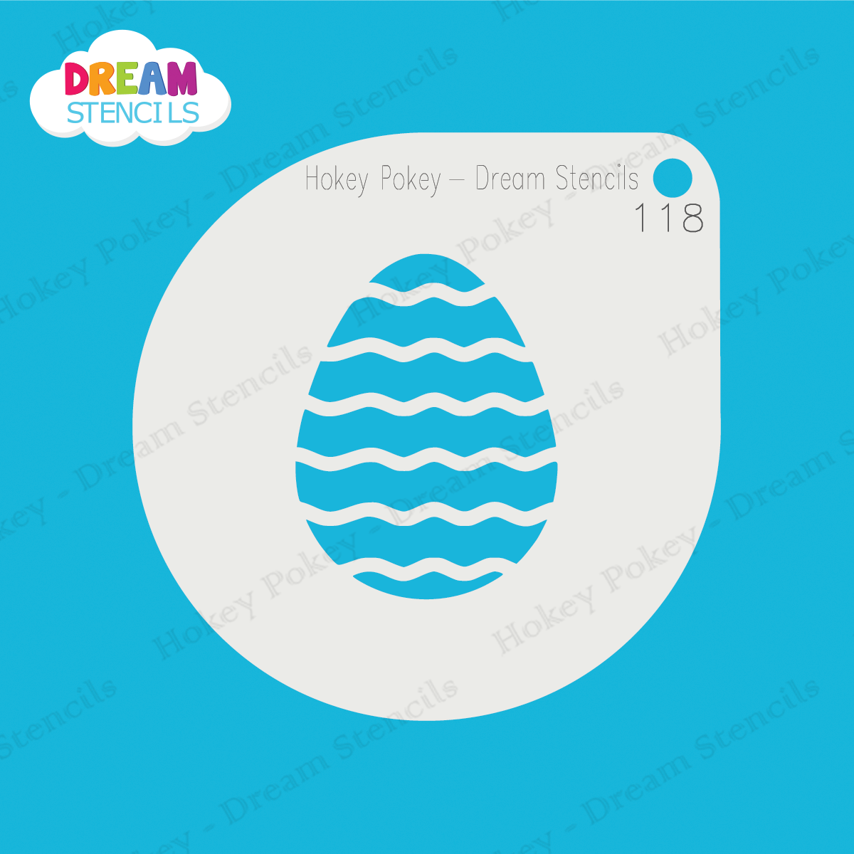 Picture of Easter Egg - Mylar Stencil - 118