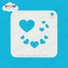 Picture of Assorted Hearts - Mylar Stencil - 121