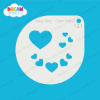 Picture of Assorted Hearts - Mylar Stencil - 121