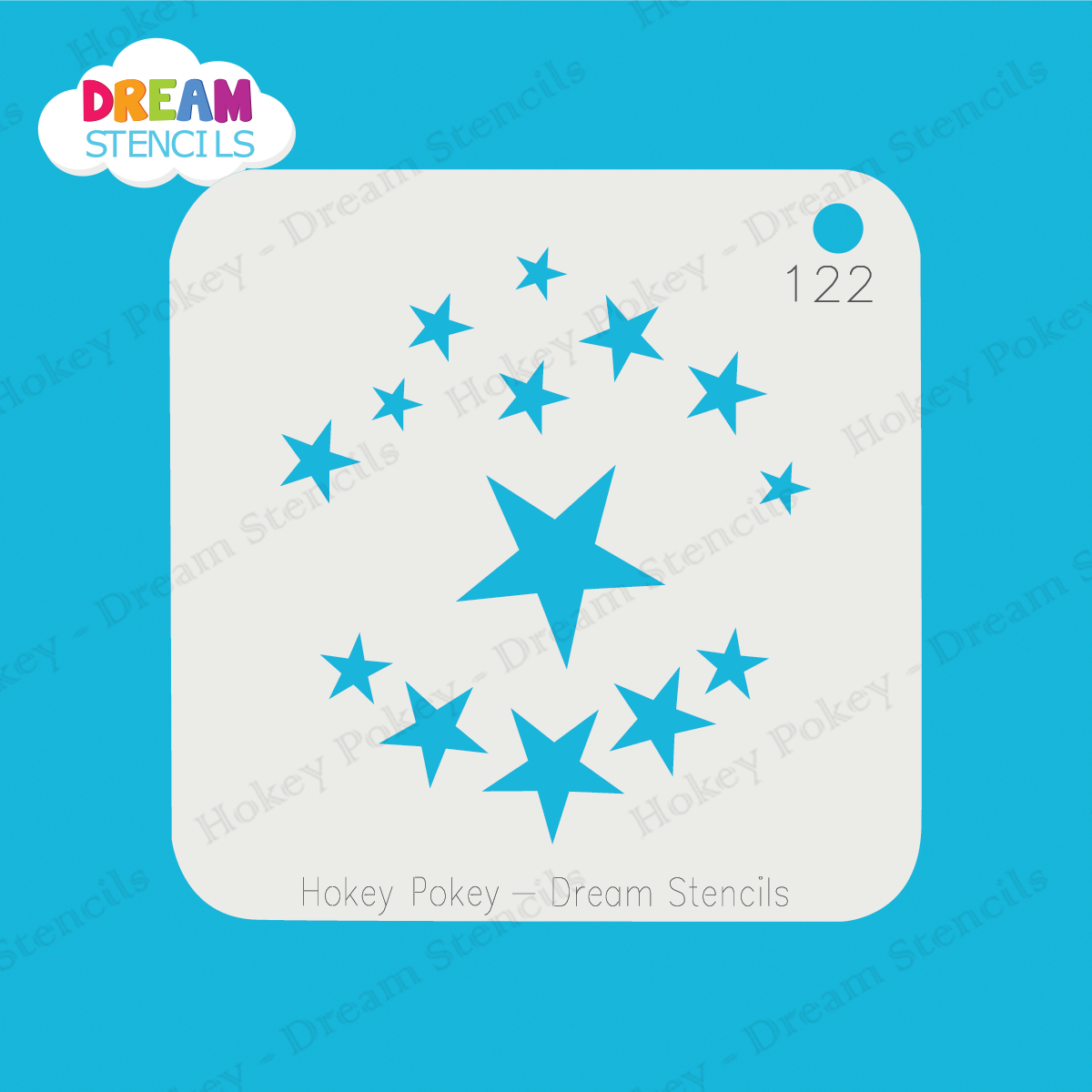 Picture of Assorted Stars - Mylar Stencil - 122