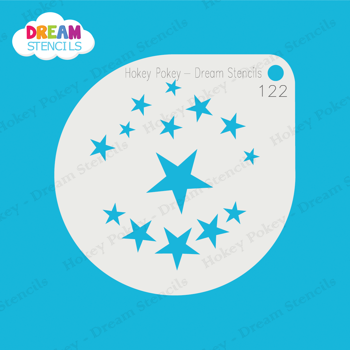 Picture of Assorted Stars - Mylar Stencil - 122