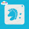 Picture of Fierce Unicorn - Mylar Stencil - 125