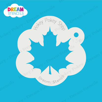Picture of Fancy Maple Leaf - Mylar Stencil - 134