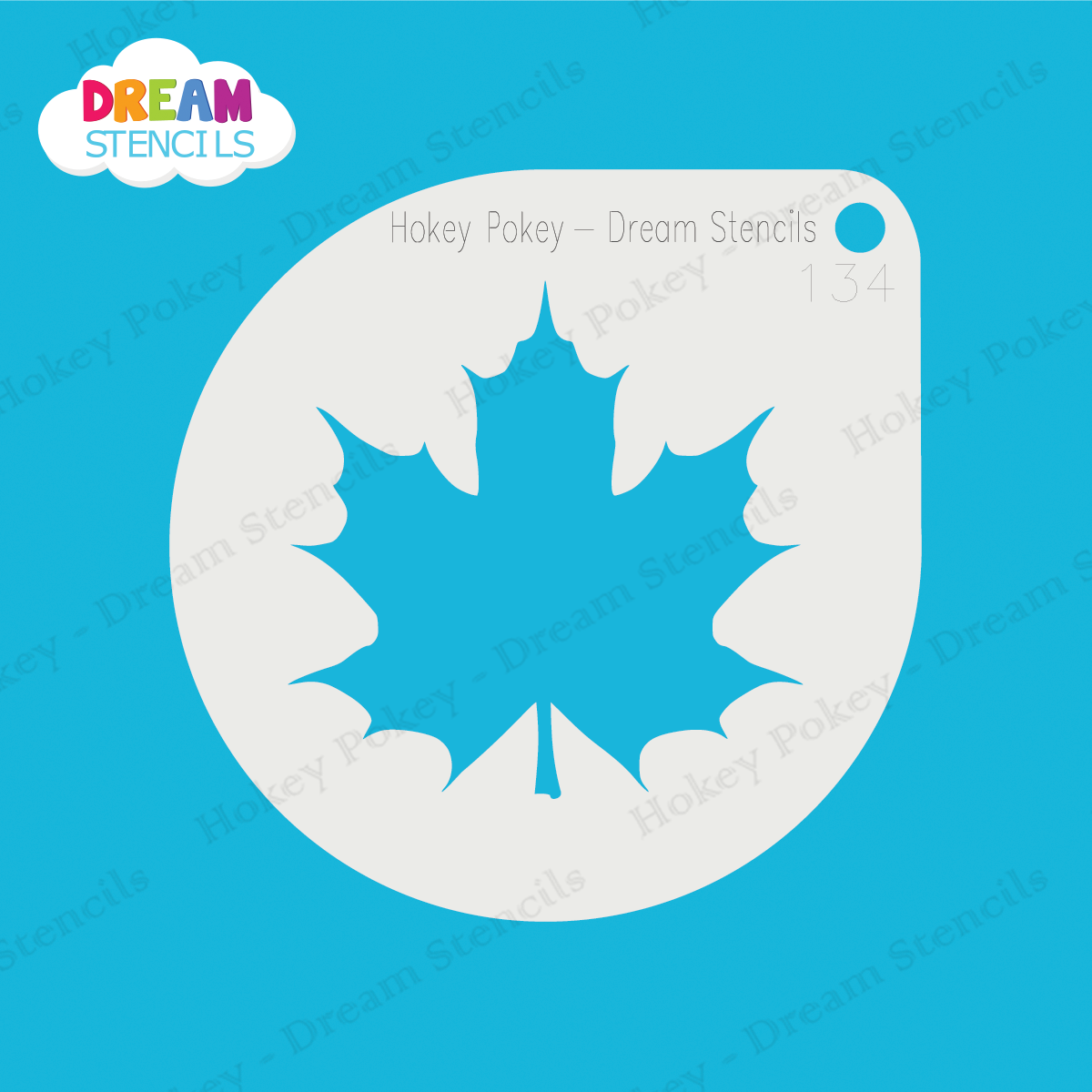 Picture of Fancy Maple Leaf - Mylar Stencil - 134
