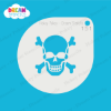 Picture of Skull with Bones - Mylar Stencil - 151