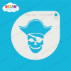 Picture of Pirate Skull - Mylar Stencil - 152