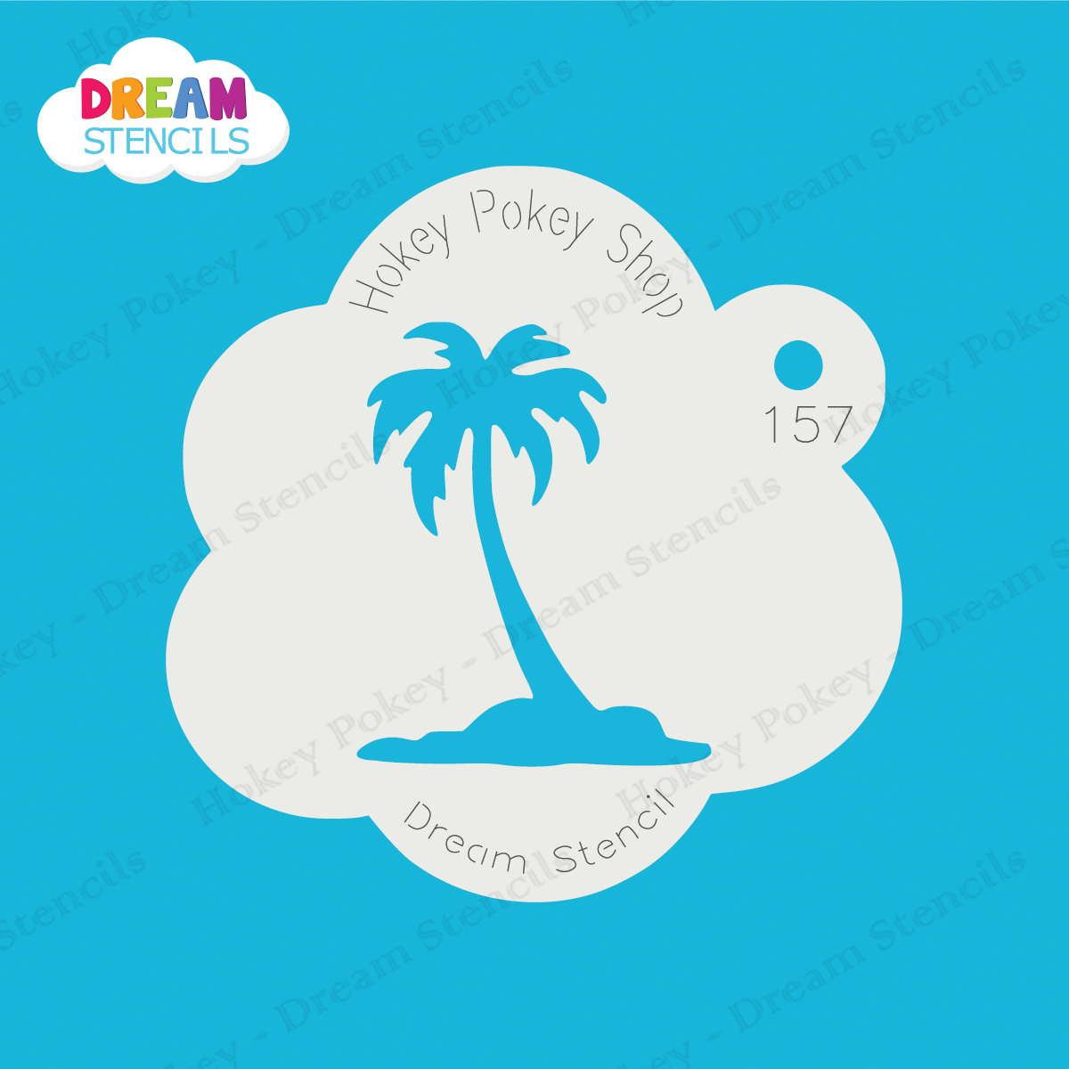 Picture of Single Palm Tree - Mylar Stencil - 157