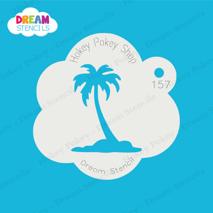 Picture of Single Palm Tree - Mylar Stencil - 157